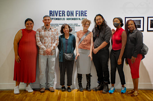 Group Photo of the River On Fire Artists on Opening Night